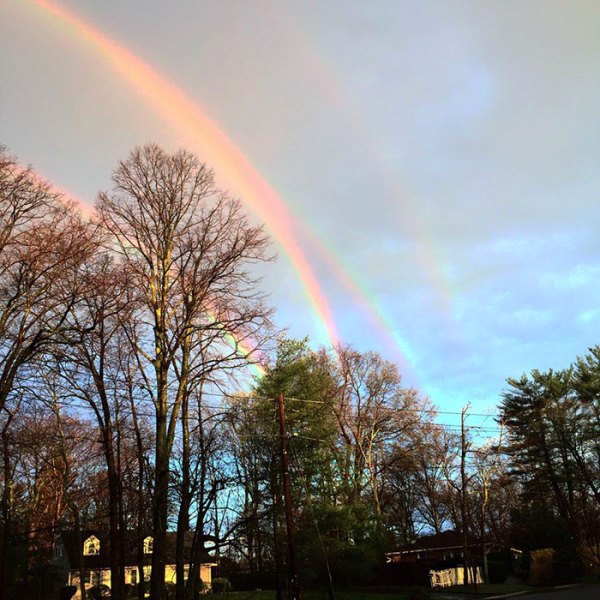 Foto: Arco iris cuadruple / boredpanda.es