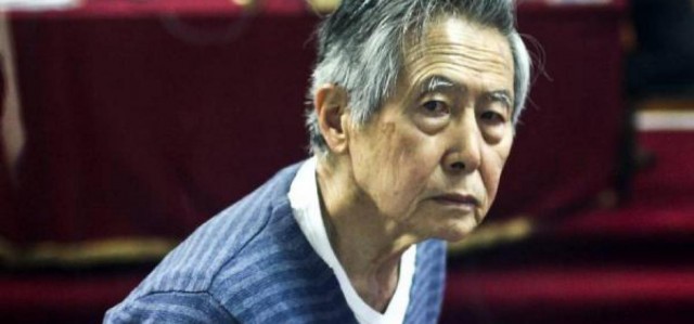 El encarcelado expresidente peruano Alberto Fujimori 