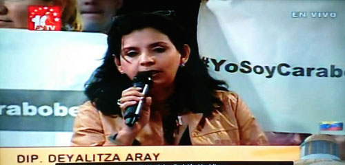 Deyalitza Aray, diputada a la AN (Prove). (Foto Captura)