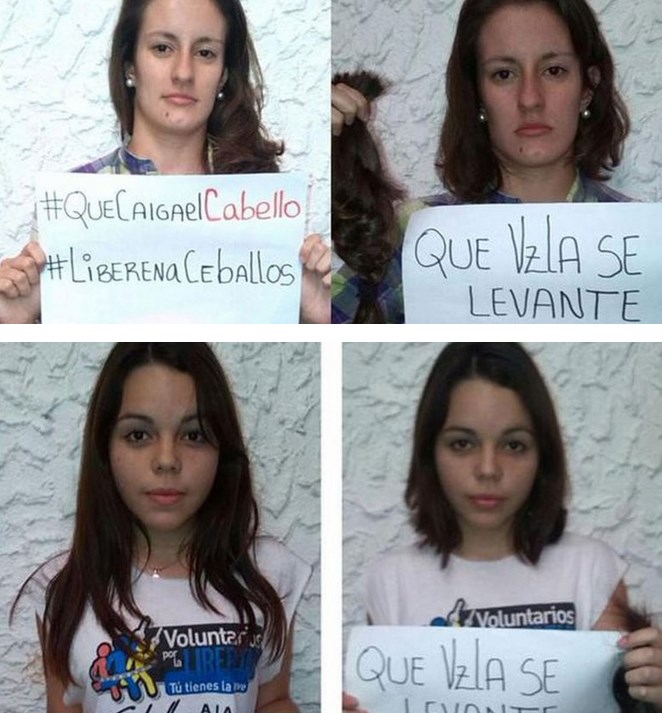 En video: Venezolanas cortan su cabello en forma de protesta