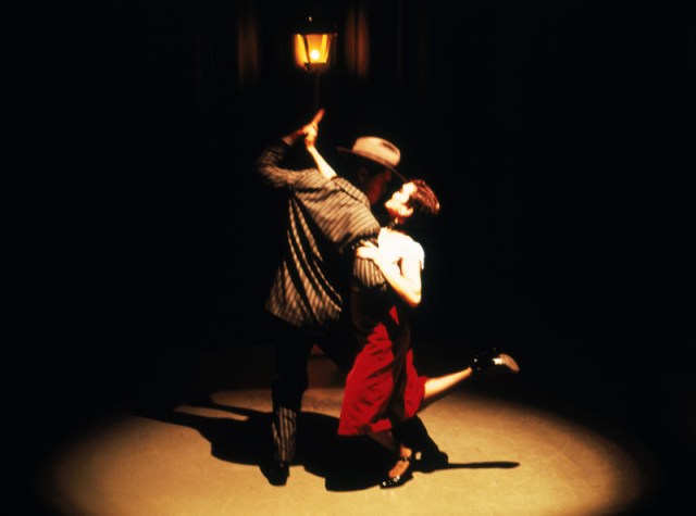 Couple dancing tango