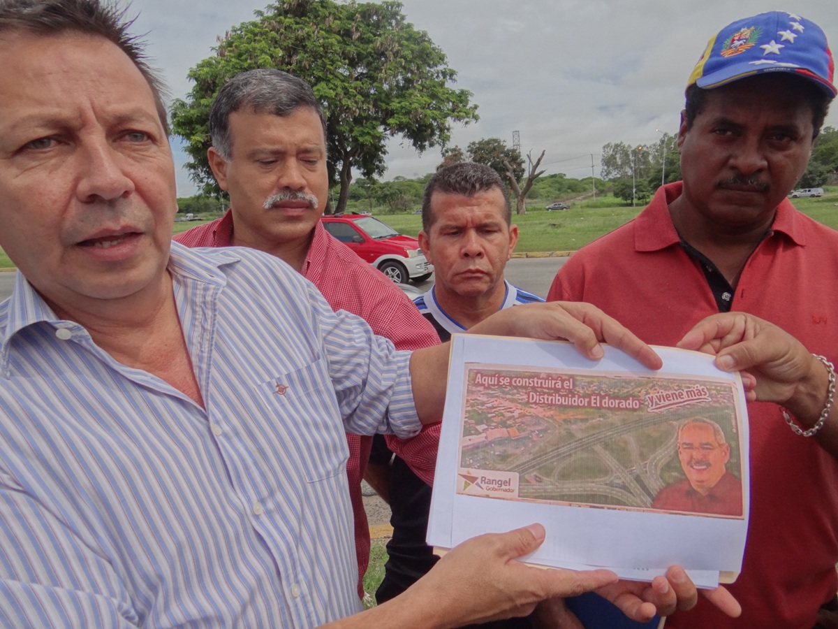 Exigen al gobernador Rangel Gómez iniciar construcción del distribuidor El Dorado
