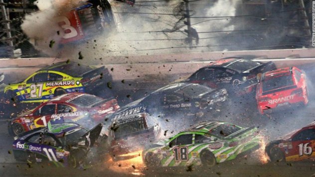 nascar accidente