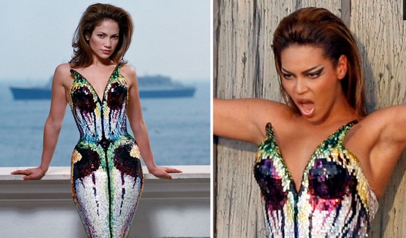 ¿Así o más descarada? Mira como Beyoncé se copia de Jennifer López (Fotos + No hay temor a Cristo)