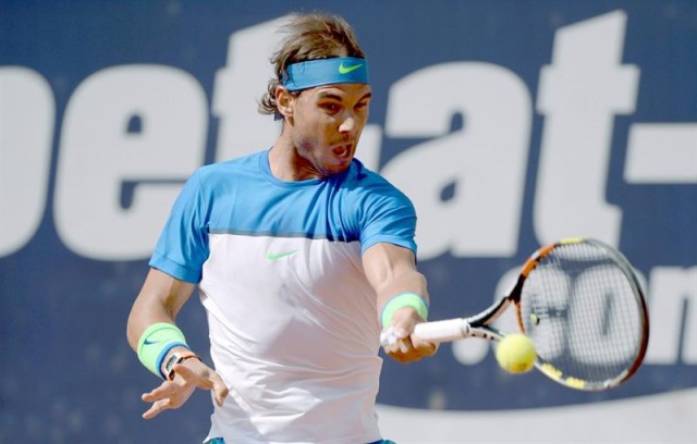 Nadal avanza con tremendo susto a la final del torneo de Hamburgo