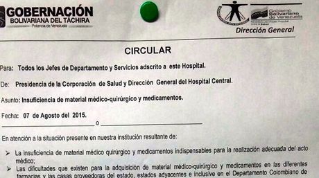 Médicos podrán pedir insumos a pacientes para atención