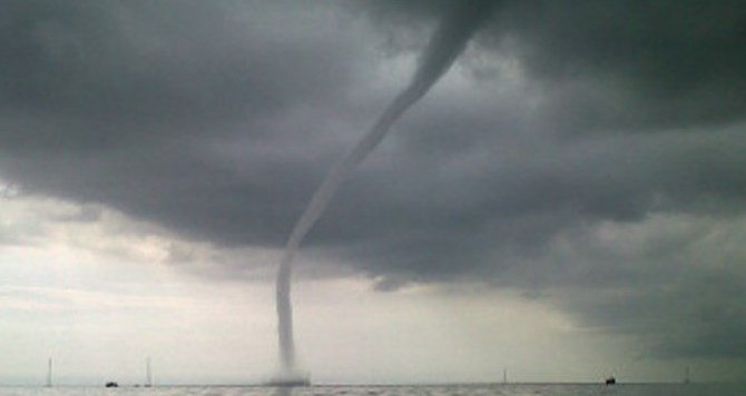 FOTO: Tromba Marina se formó en el Lago de Maracaibo