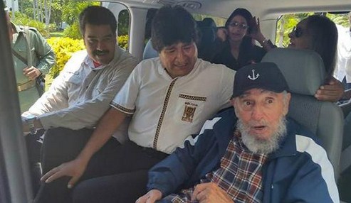 Maduro celebra en Cuba el cumpleaños de Fidel mientras venezolanos hacen colas (FOTOS)