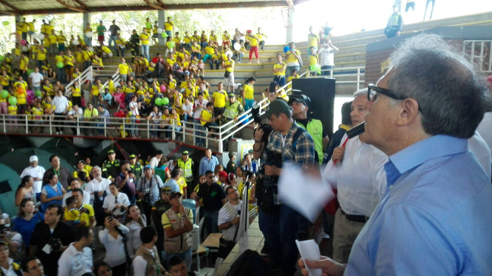 En FOTOS: La visita de Almagro en refugios de la frontera colombo-venezolana