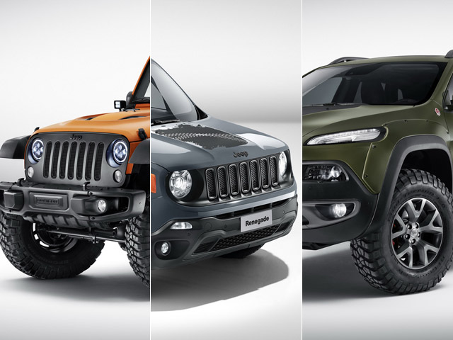 Brutales están los Jeep Cherokee, Wrangler y Renegade “puyados” por Mopar (FOTOS)