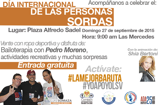 Invitan a caraqueños a celebrar el Día Internacional de las Personas Sordas este #27S