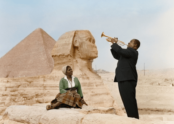 Foto: Louis y Lucille Armstrong, Cairo, 1961  / gizmodo.com