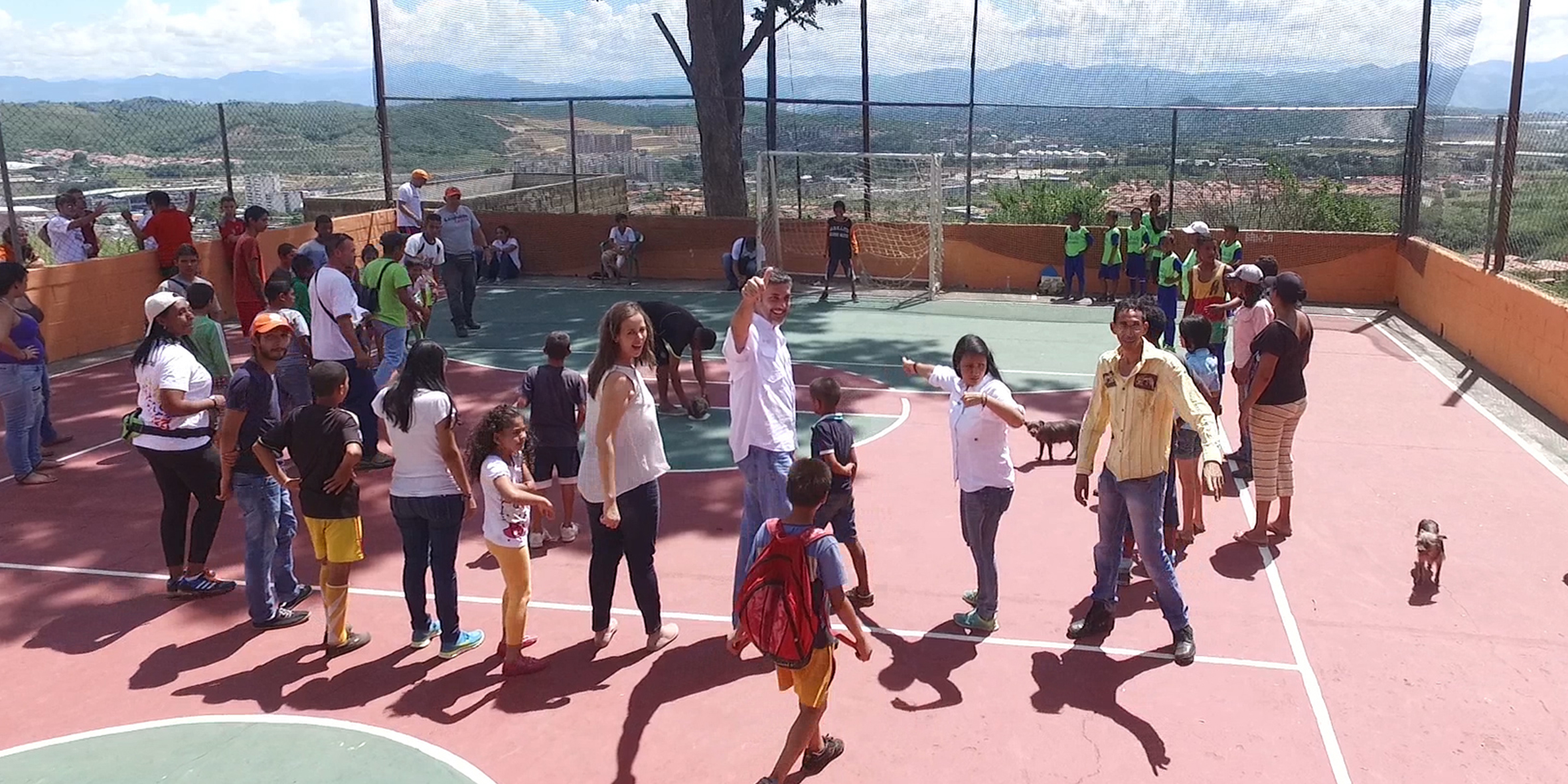 Alfredo Jimeno junto a Voluntad Popular Miranda reinauguró cancha deportiva en Charallave