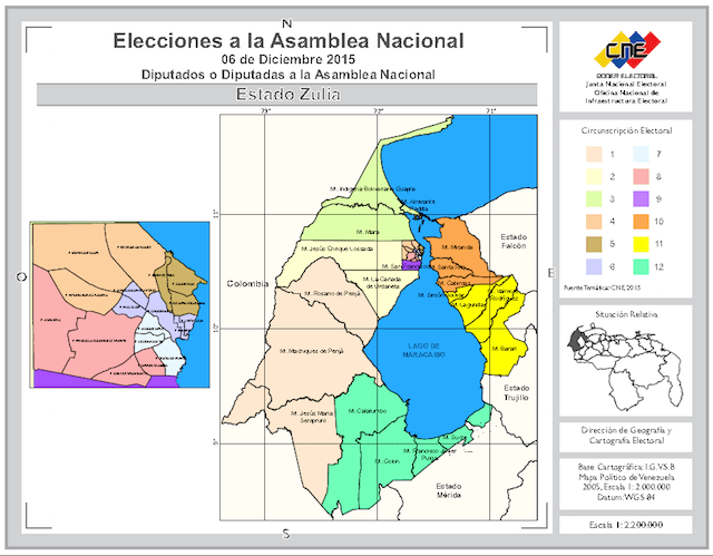 Zulia Circunscripciones