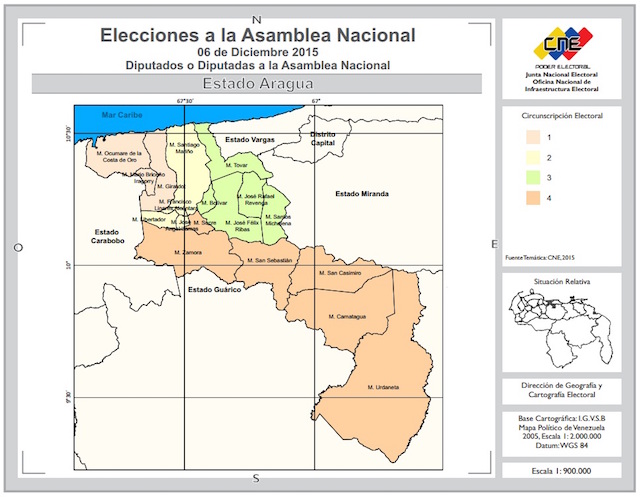 Aragua Circunscripciones