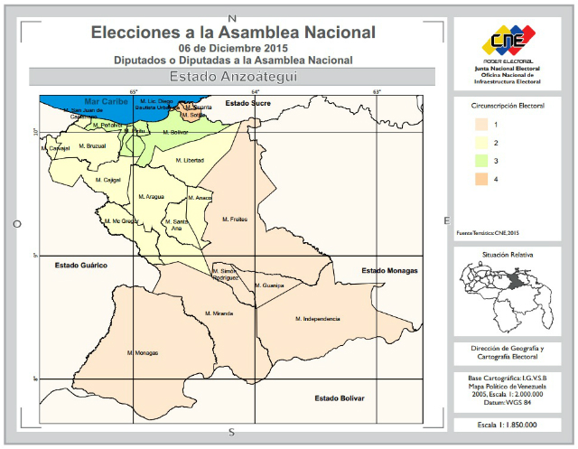 Anzoategui Circunscripciones