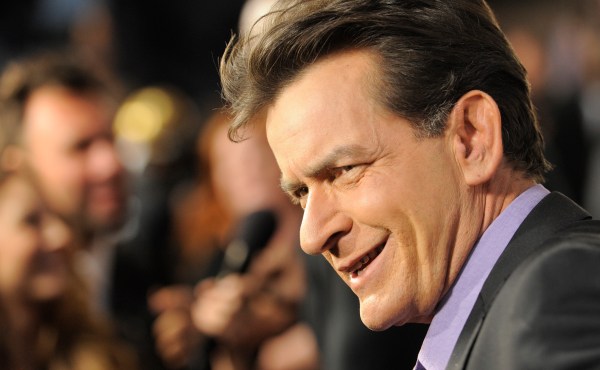 Charlie Sheen, a cast member in "Scary Movie V," is interviewed at the Los Angeles premiere of the film at the Cinerama Dome on Thursday, April 11, 2013 in Los Angeles. (Photo by Chris Pizzello/Invision/AP)