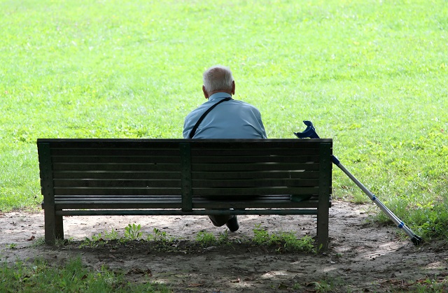 Grandfather in park