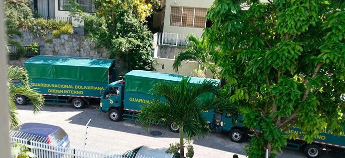 Convoys de la GNB se alojaron en zona residencial de Bello Monte (FOTO)