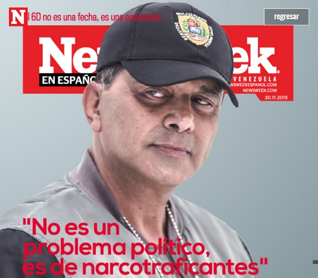 Franklin Virgüez como funcionario del SEBIN en el cortometraje la Tumba / Newsweek