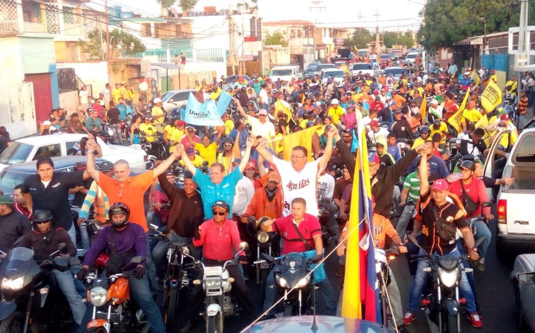 Guanipa apoya cierre de campaña en el municipio San Francisco