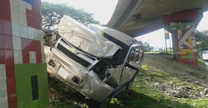 Richard Hidalgo sufrió un accidente de tránsito en Valencia (Fotos)