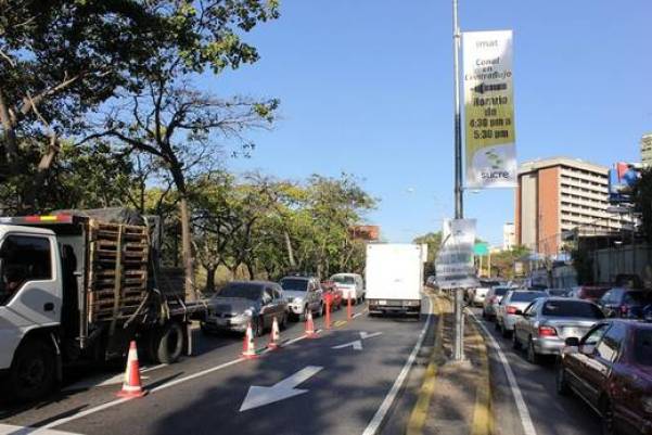 La idea es mejorar el tránsito vehicular en la Gran Caracas durante las horas pico. Foto corresía Alcaldía de Sucre