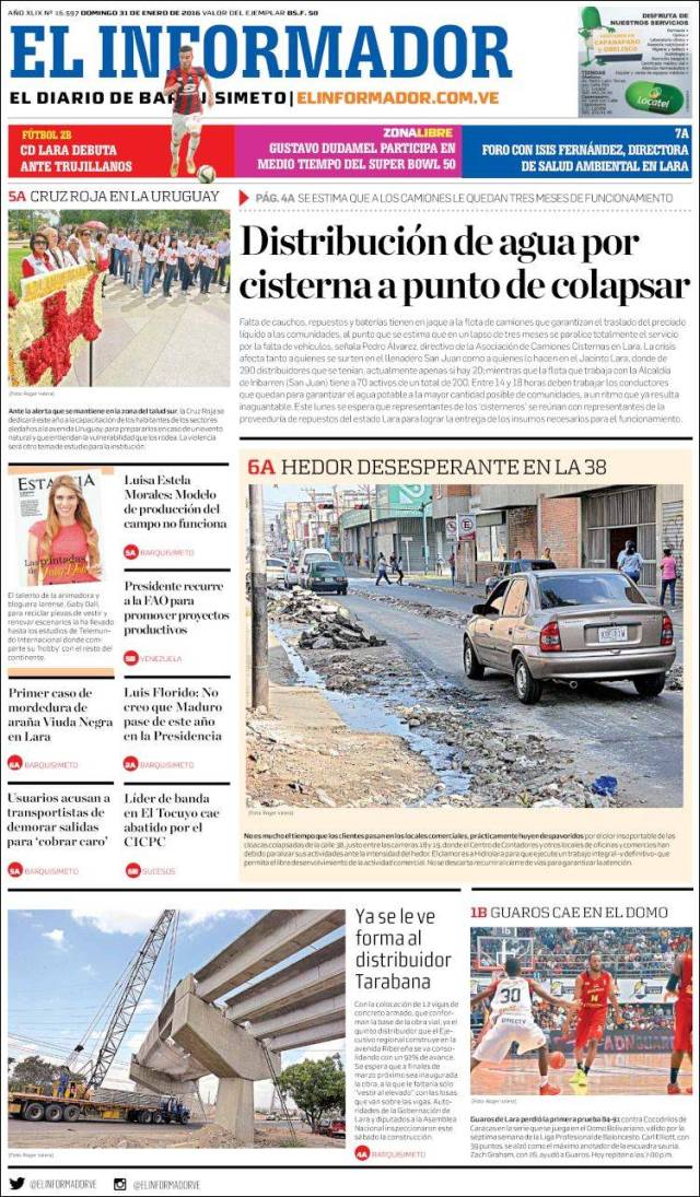 Portada de El Informador (Venezuela)