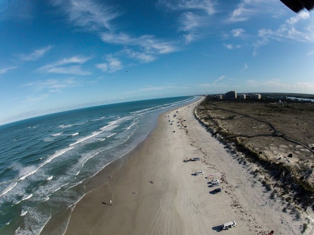 Nadar en las cálidas aguas azules de New Smyrna Beach en la Florida es una locura. Los tiburones de arrecife de punta negra y tiburones toro siempre están presentes en las aguas y más de 238 ataques de tiburones se han registrado ya. El record anual está con 24 mordeduras de tiburones en 2008.