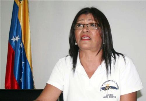 Foto: La presidenta del Colegio de Enfermeros de Caracas, Ana Rosario Contreras,