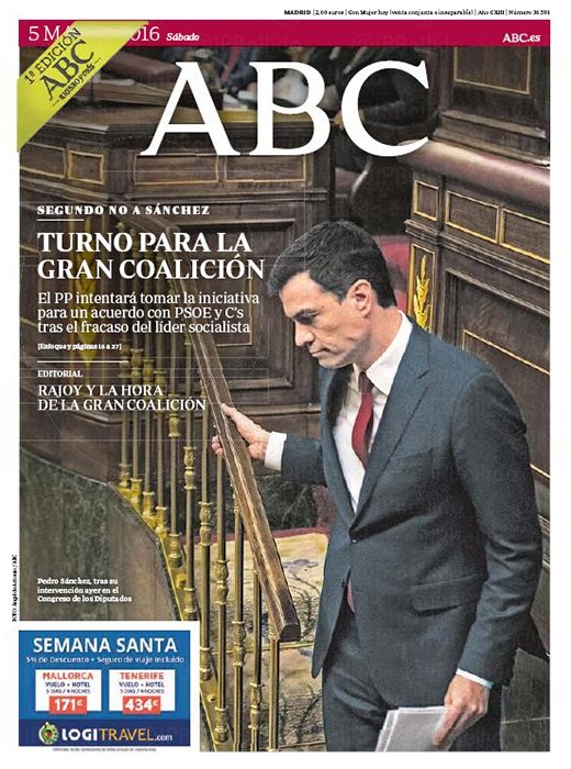 Portadas de la prensa internacional de este sábado 5 de marzo de 2016