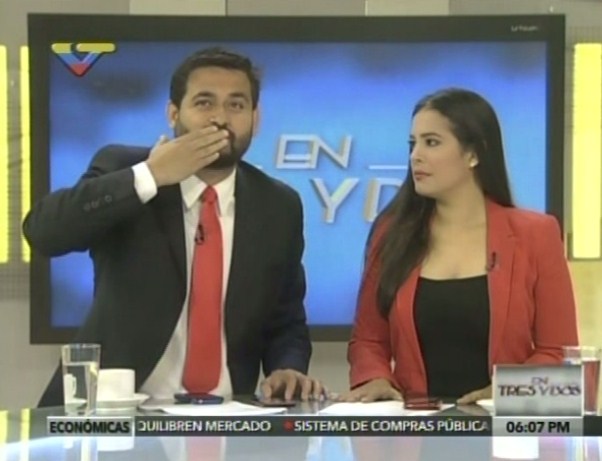 ¡Picado nivel Jordán! Al presidente de VTV NO le gustó que le dijeran “narciso” (Video + Beso a Ravell)