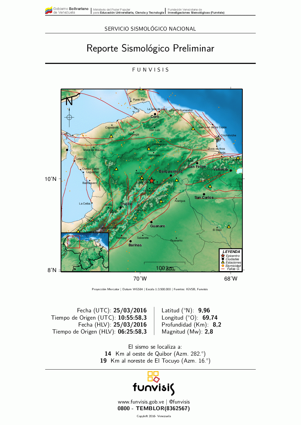 Tembló en Quíbor