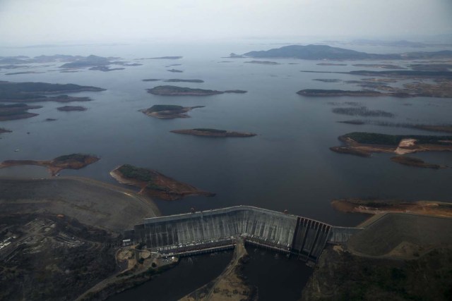 Imagen que refleja la sequía del embalse El Guri. Foto: Archivo