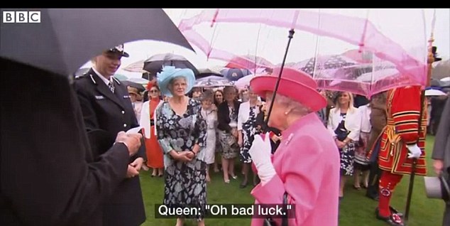 queen meeting police lady