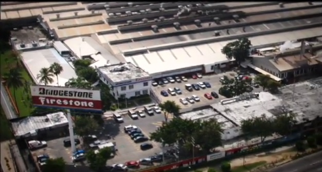 Planta de la empresa Bridgestone-Firestone ubicada en la zona industrial de Valencia, Estado Carabobo