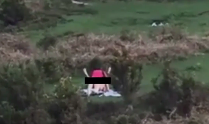 ¡Al natural! Hombre disfrutaba del paisaje, cuando apareció pareja teniendo sexo en ¡pleno bosque! (VIDEO)