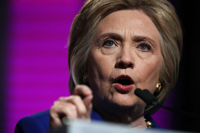 WASHINGTON, DC - JUNE 10: Presumptive Democratic presidential nominee Hillary Clinton speaks during a Planned Parenthood Action Fund event June 10, 2016 in Washington, DC. Hillary Clinton addressed Planned Parenthood members on "what's at stake for reproductive health care and women's rights in the upcoming presidential election."   Alex Wong/Getty Images/AFP