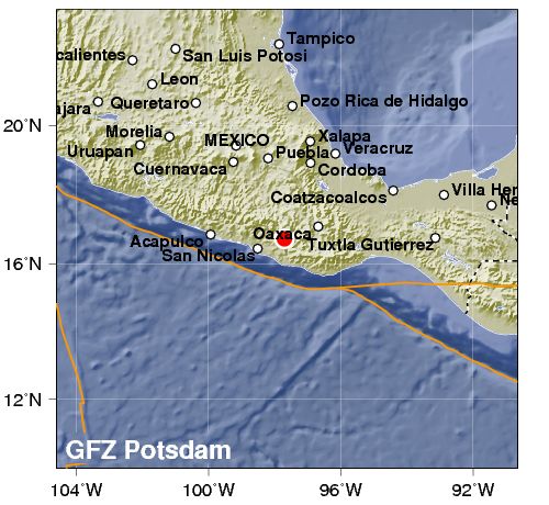 Sismo de magnitud 6,0 sacude México