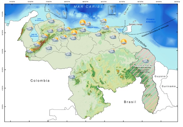 Se  prevé lluvias dispersas en el país este martes