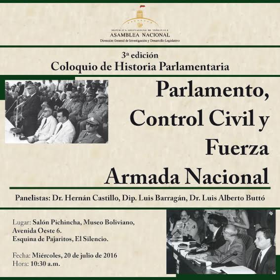 La Asamblea Nacional evaluará el tema militar