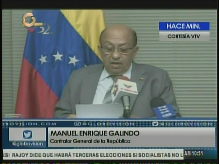 Contralor General dice que AN “ha vulnerado fines del ejercicio democrático”