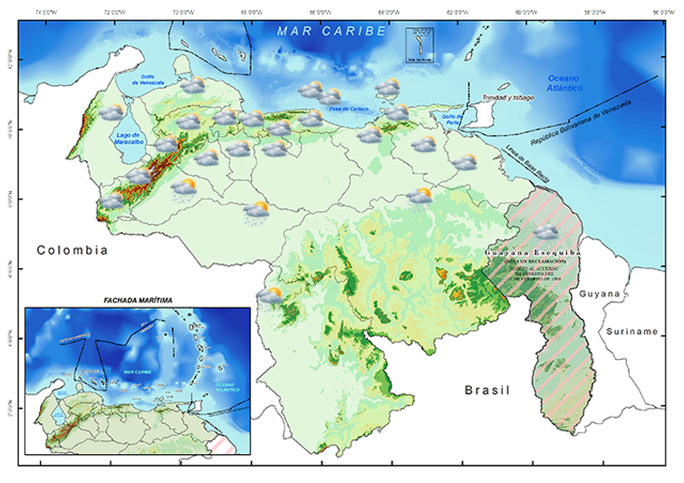 Este miércoles lloverá con intensidad en las regiones oriente y sur del país