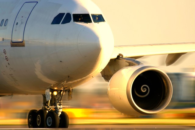 ATMRRB Close up of commercial airplane