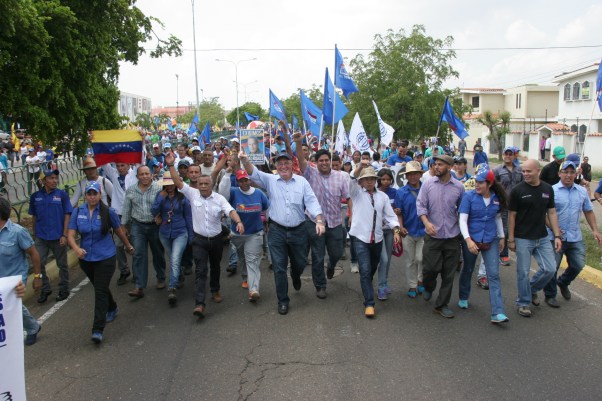 Dirigentes de UNT Marchando