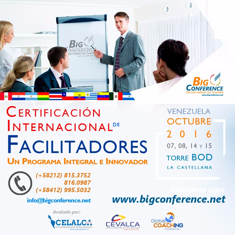 Regresa la Certificación Internacional para Facilitadores de BigConference