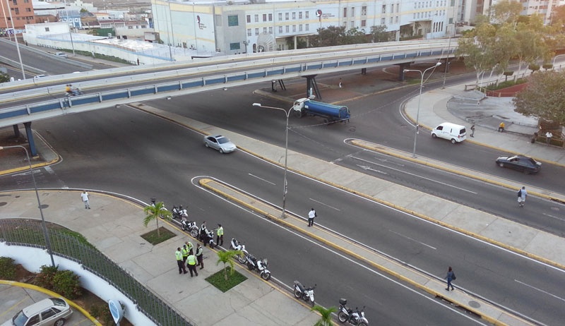 Despliegue policial en avenida Delicias de Maracaibo tras nuevo llamado a marchar