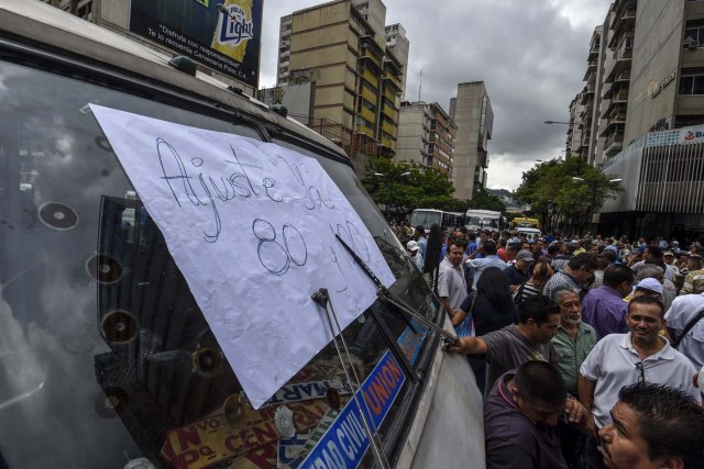 transporte paro chacao