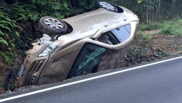 Así quedó el vehículo tras el accidente