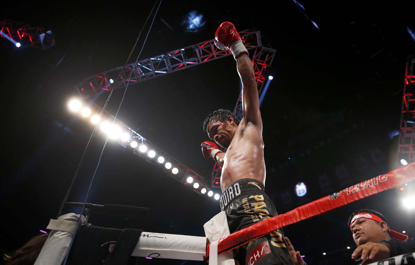 Pacquiao derrotó a Jesse Vargas y ganó por tercera vez el título welter (fotos)